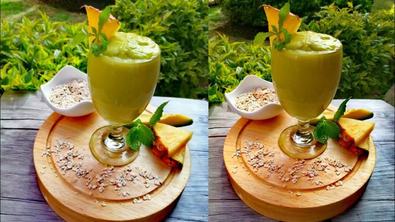 smoothie de aguacate y piña