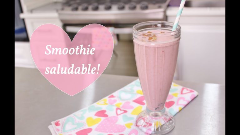 smoothie de fresa sin leche