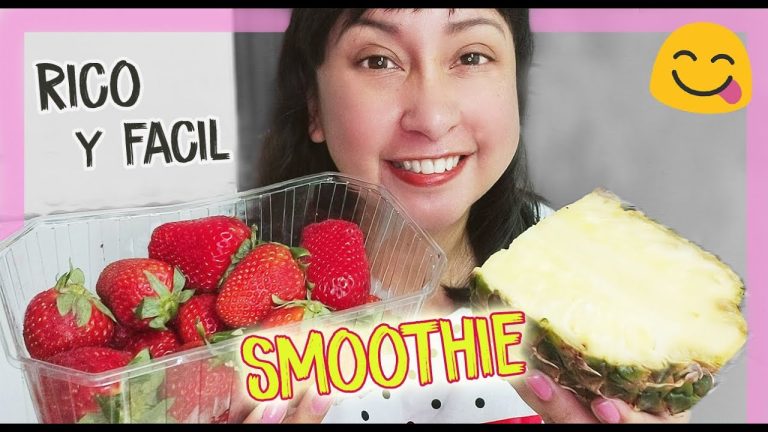 smoothie de fresa y piña