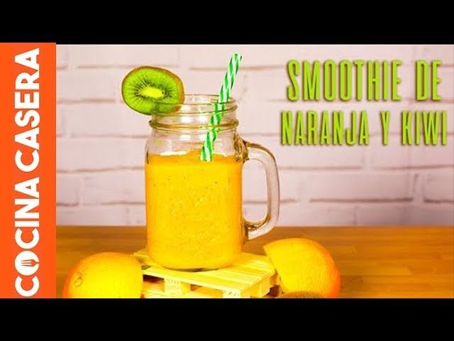 smoothie de kiwi y naranja
