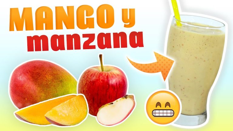 smoothie de mango y manzana