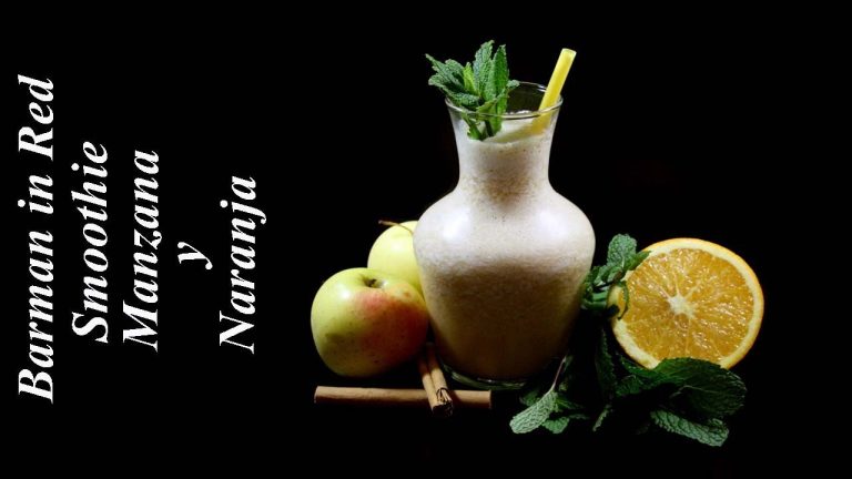 smoothie de manzana y naranja