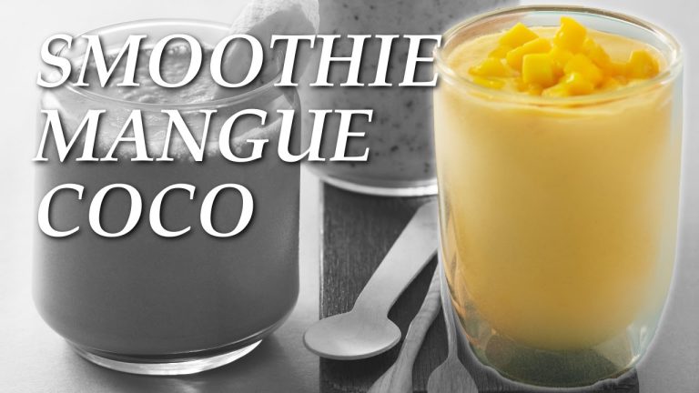 smoothie mangue lait de coco