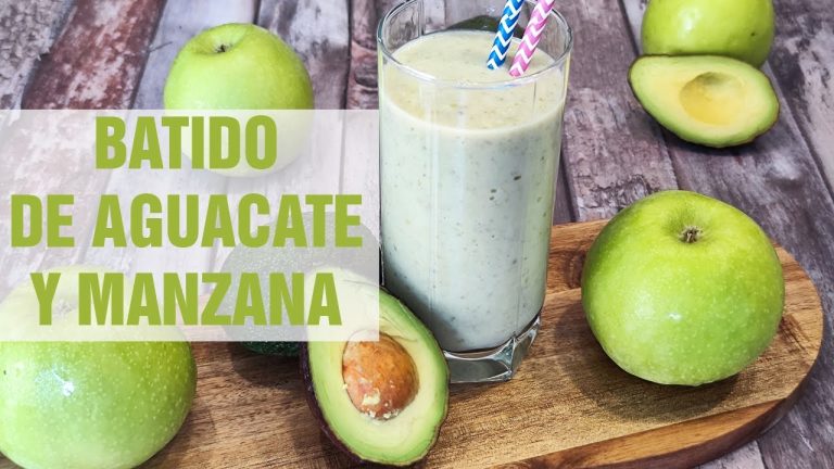Receta de batido de aguacate y manzana: saludable y delicioso