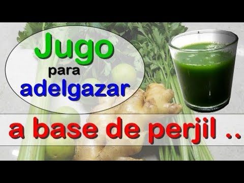 batido de apio perejil limon y jengibre