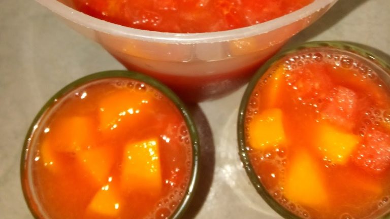 batido de mango y sandia