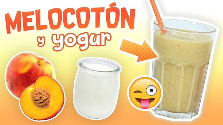Batido de melocotón con yogur: receta fácil y saludable