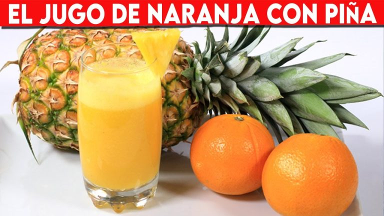 batido de naranja y piña