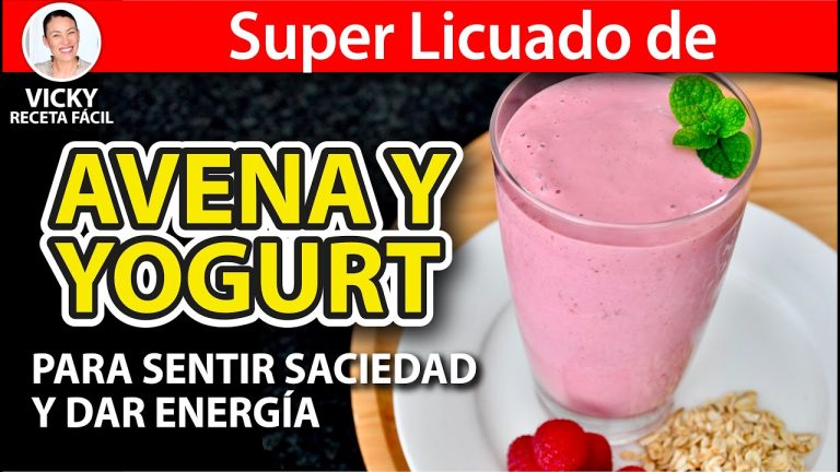 batido de yogur y avena