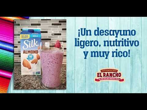 smoothie con leche de almendras