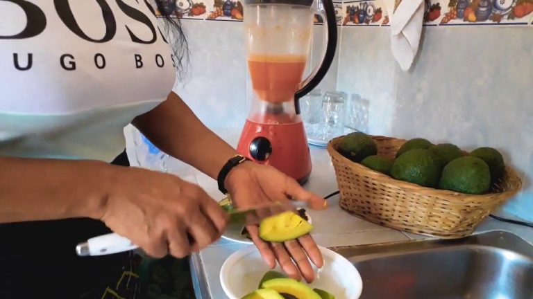 batido de aguacate y zanahoria