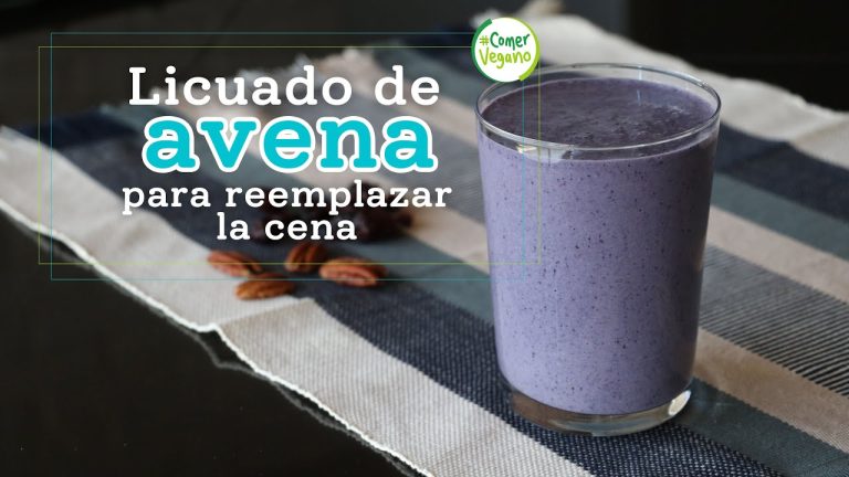 batido de avena sin platano