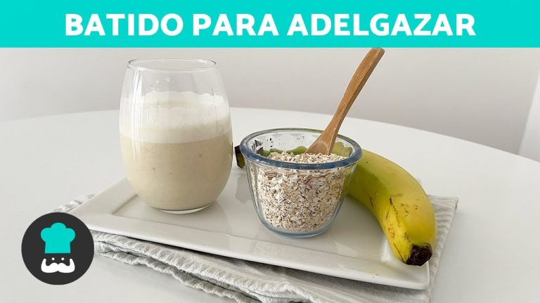 batido de avena y platano para bajar de peso