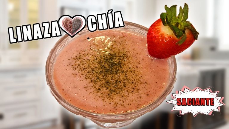 batido de chia y linaza