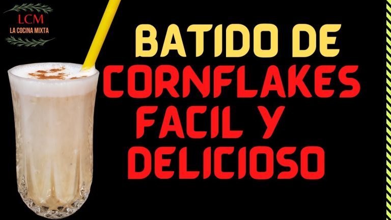batido de corn flakes