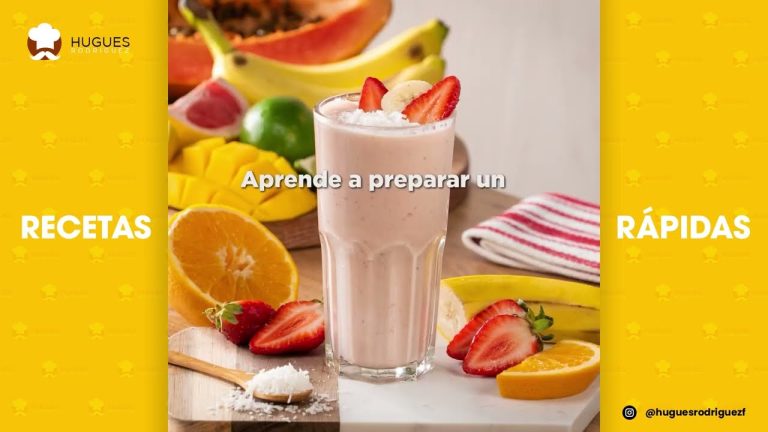 Receta fácil de batido de fresa y mandarina: refrescante y saludable