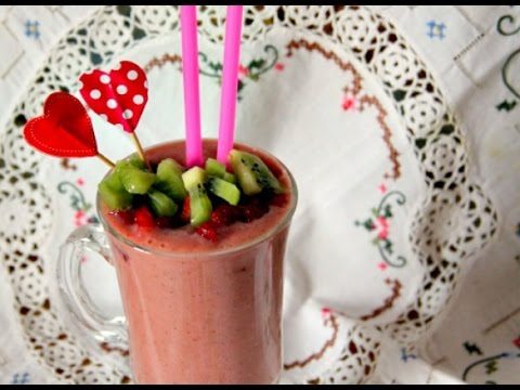 batido de frutas con yogurt