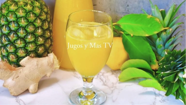 batido de jengibre y piña