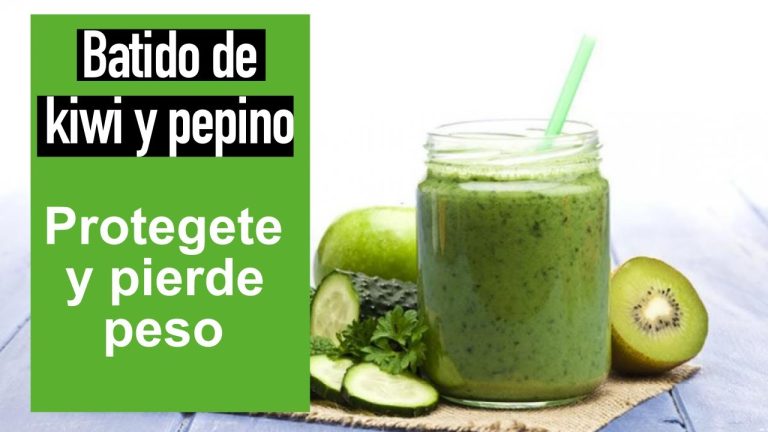 batido de kiwi y pepino