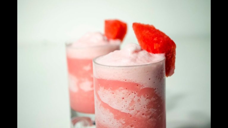 batido de sandia y leche
