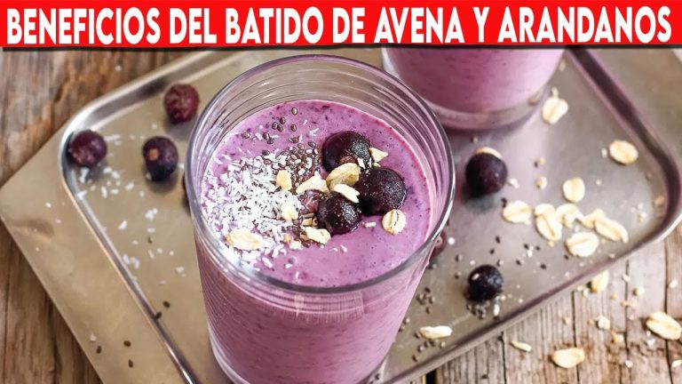 smoothie de arandanos y avena