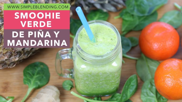 smoothie de piña mandarina y jengibre
